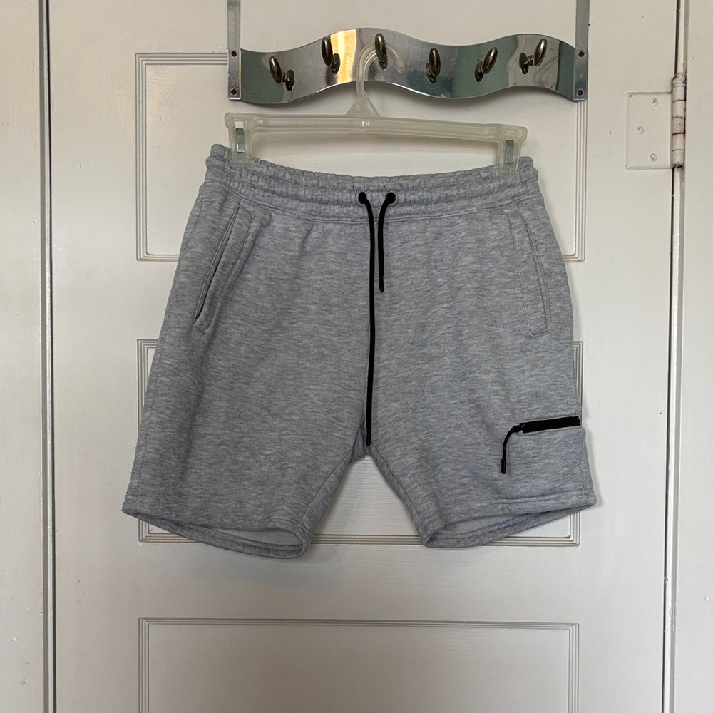 Athletex Men's Grey Drawstring Casual Shorts Size M